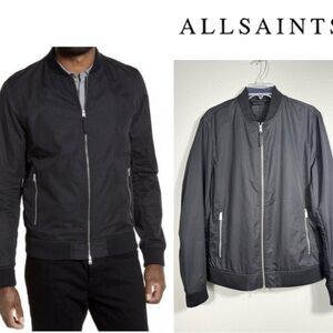 All Saints UDAN Bomber Jacket Black